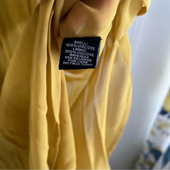 J. Peterman Company The Evening Caftan Gown Beaded Maxi Dress MuMu Yellow Gold M - Picture 3 of 16